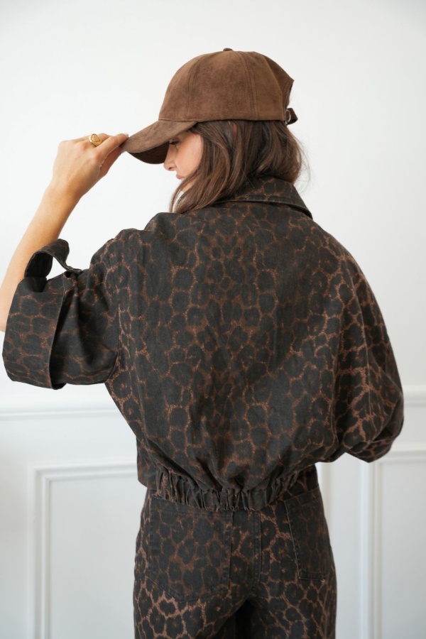 Veste Léopard Trench Court CODOLAR Noho - 1 | Accueil 2