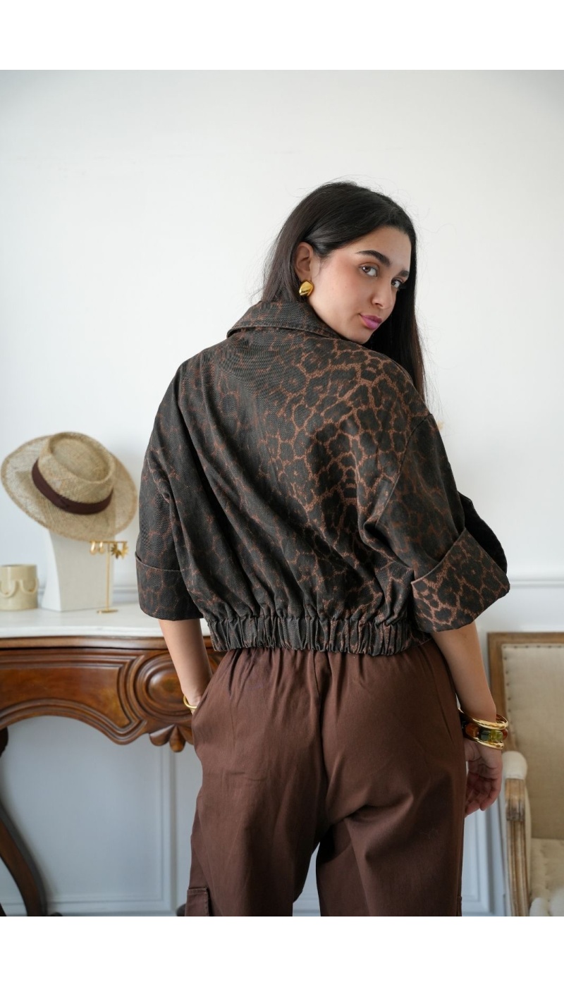 Veste Léopard Trench Court CODOLAR Noho - 5 | Accueil