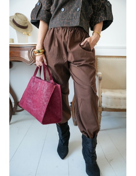 PANTALON FEMME POCHE CHOCO H26 Noho - 2 | Bem-vindo