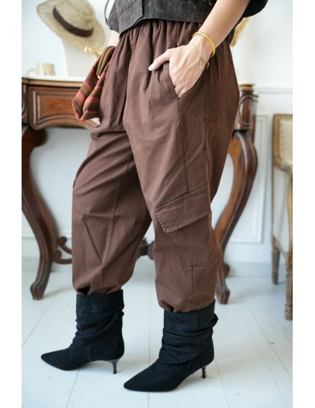 PANTALON FEMME POCHE CHOCO H26 Noho - 4 | Bem-vindo