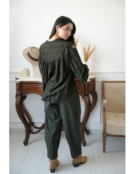 Blouse Rayé Verte Johanna WINDSOR Johanna - 4 | Bem-vindo
