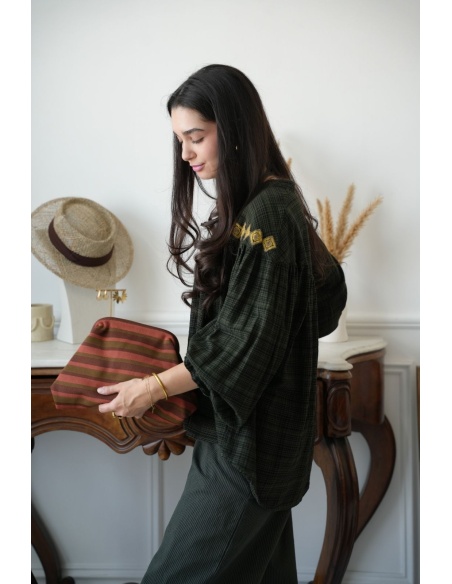 Blouse Rayé Verte Johanna WINDSOR Johanna - 5 | Bem-vindo