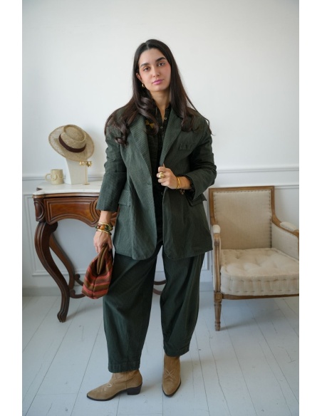 Pantalon Rayé Vert Johanna JACSON Noho - 1 | Bem-vindo
