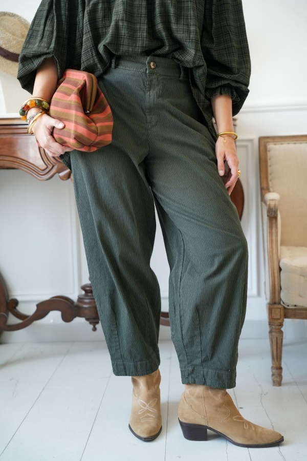 Pantalon Rayé Vert Johanna JACSON Noho - 1 | Bem-vindo 2