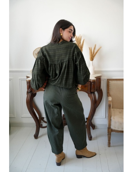 Pantalon Rayé Vert Johanna JACSON Noho - 5 | Bem-vindo
