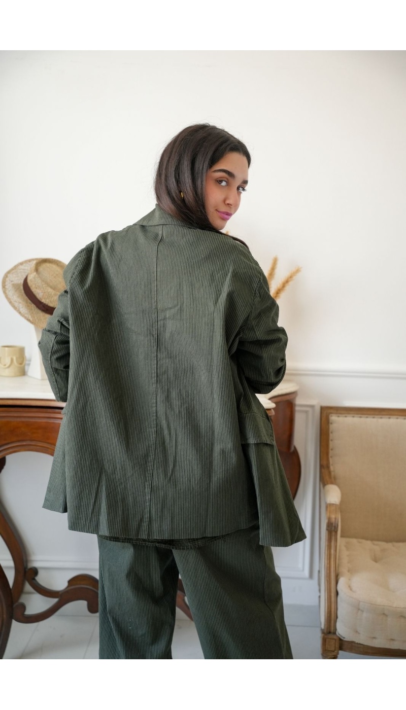 VESTES FEMME RAYE VERT H26 Johanna - 5 | MULHERES