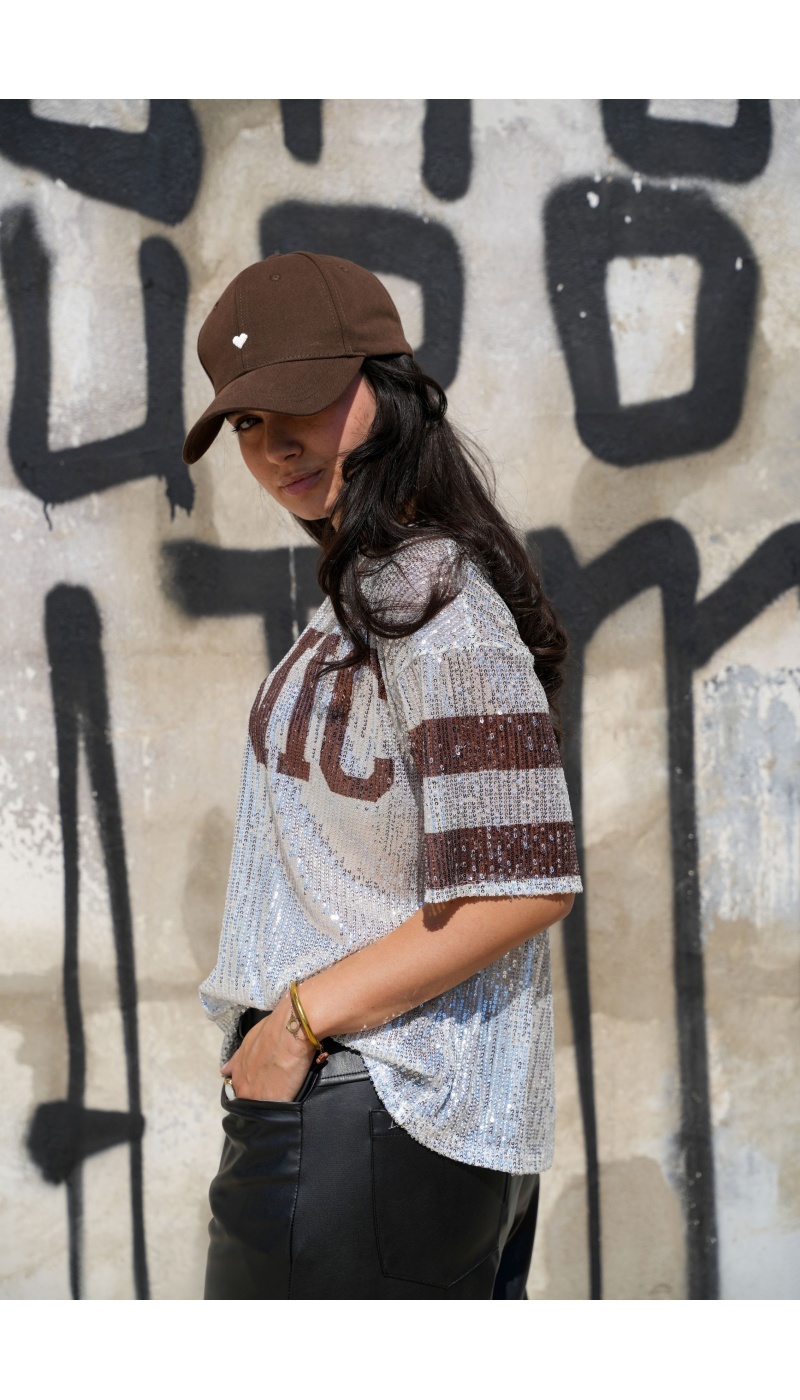 Top Sequins Marron Beige ICONIC Noho - 4 | Willkommen