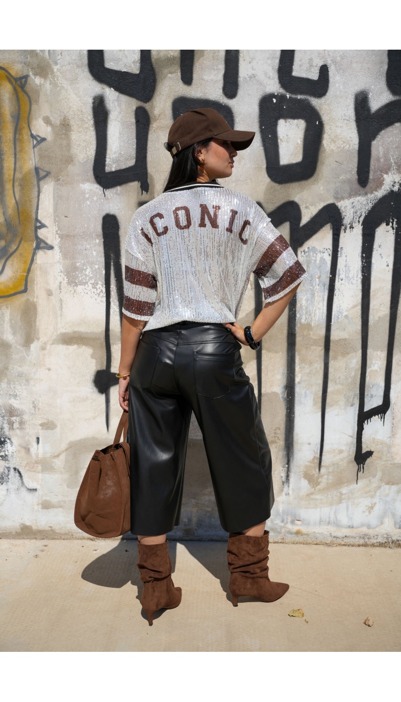 Pantalon Crop Simili Noir Banditas FREDIANO BANDITAS - 5 | Welcome