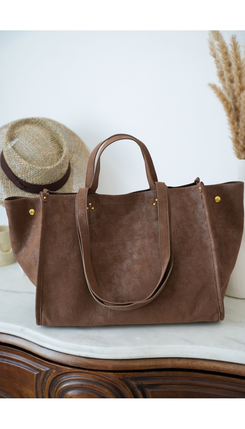 Sac Cabas Camel CERVIONE Noho - 1 | Accueil