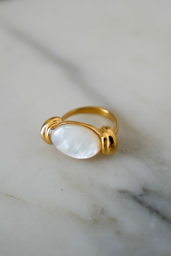 Bague Ecru Doré GATE Noho - 1 | Accueil 2