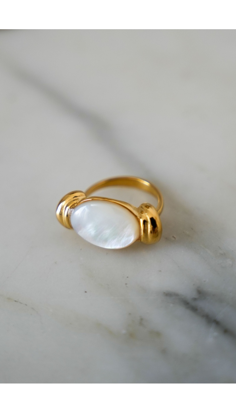 Bague Ecru Doré GATE Noho - 1 | Accueil