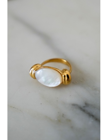 Bague Ecru Doré GATE Noho - 1 | Accueil