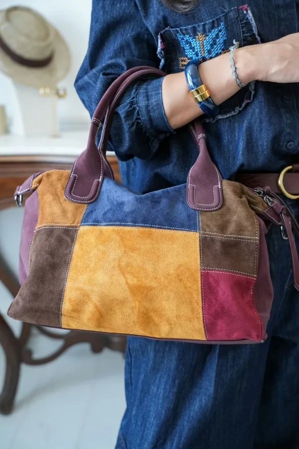 Sac à Main Patchwork Prune DOLLY Noho - 1 | New page A