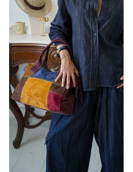 SAC FEMME PATCHW PRUNE H26