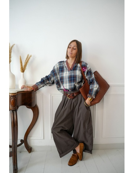 Blouse Carreaux Canard HOLBEACH Noho - 3 | Accueil