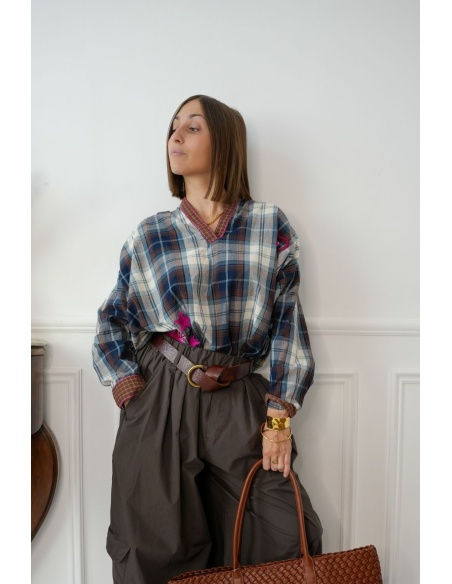 Blouse Carreaux Canard HOLBEACH Noho - 1 | Accueil