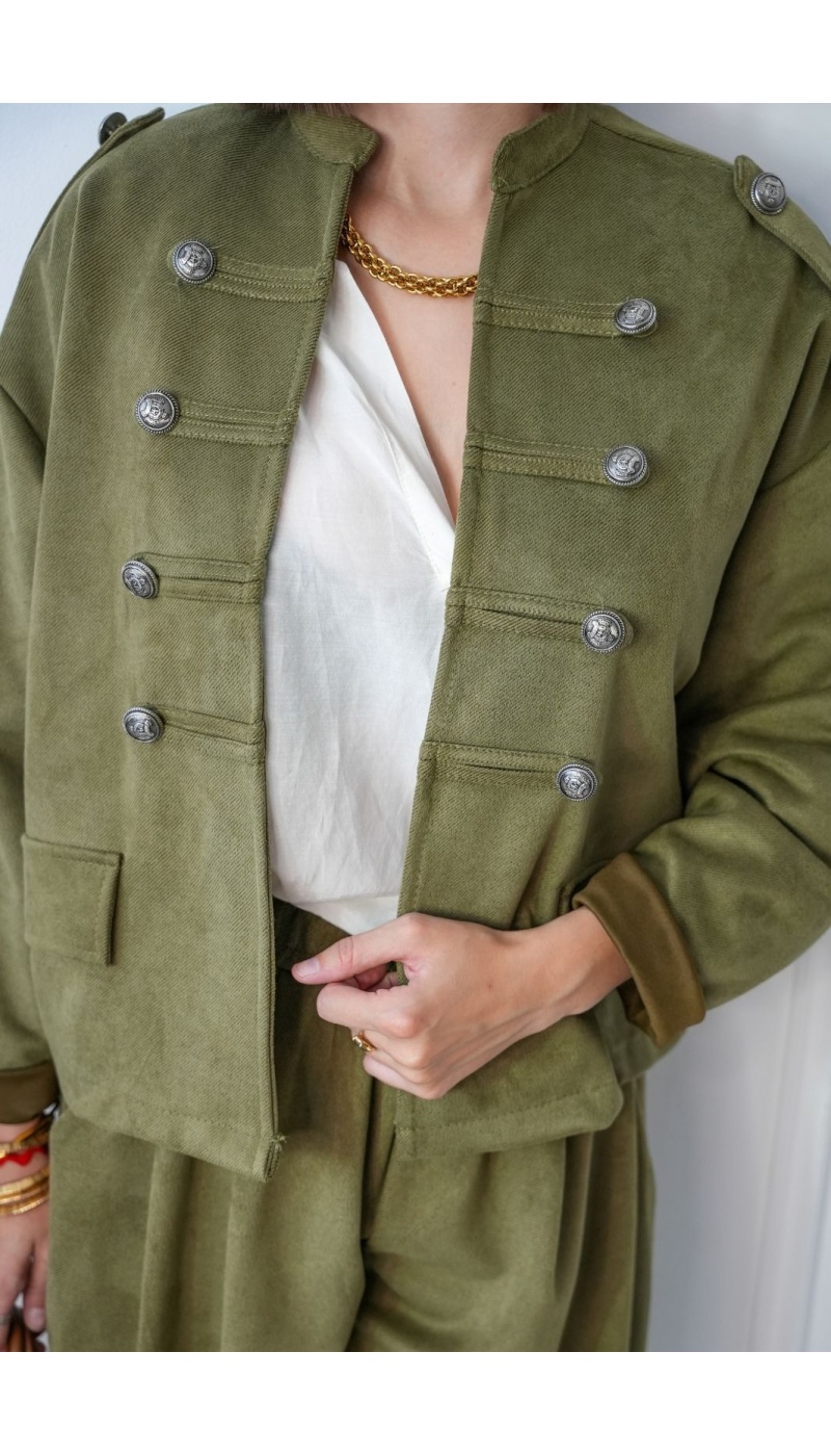 Veste Officier Kaki SANDY Noho - 6 | FEMMES