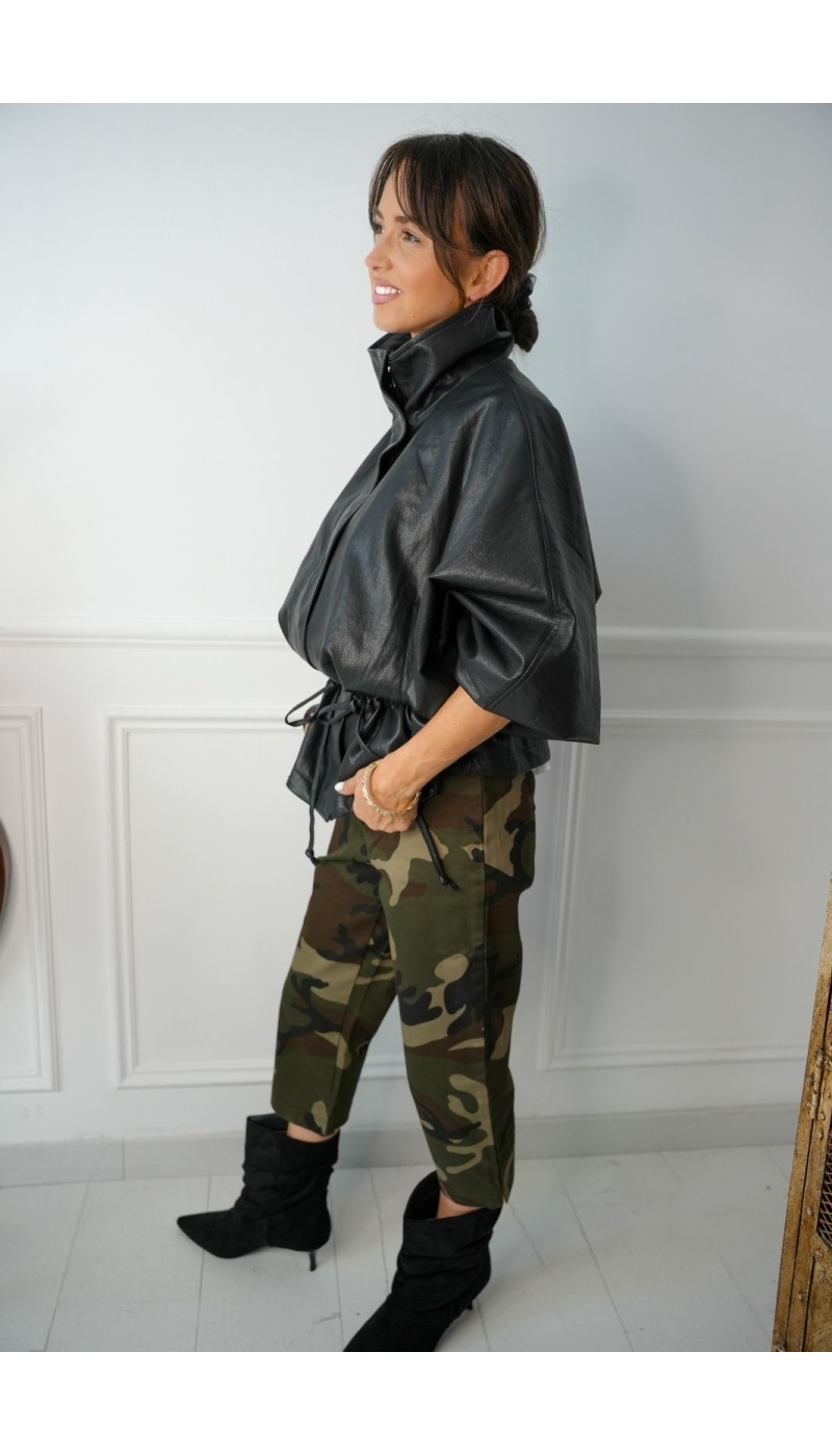 Veste Simili Noire RONDY Noho - 4 | Welcome
