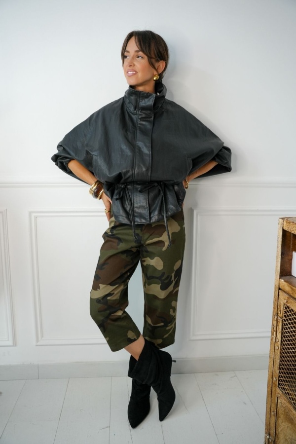 Pantalon Capri Camouflage Palmyre Noho - 1 | Accueil