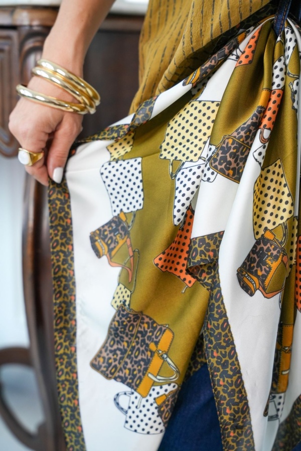 Foulard Sac Ecru EMBA Noho - 1 | Accueil