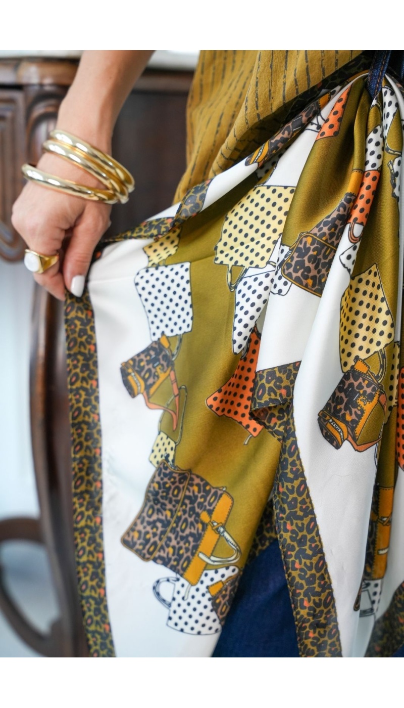 Foulard Sac Ecru EMBA Noho - 1 | Accueil
