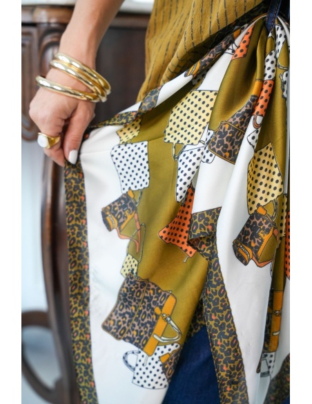 Foulard Sac Ecru EMBA Noho - 1 | Accueil