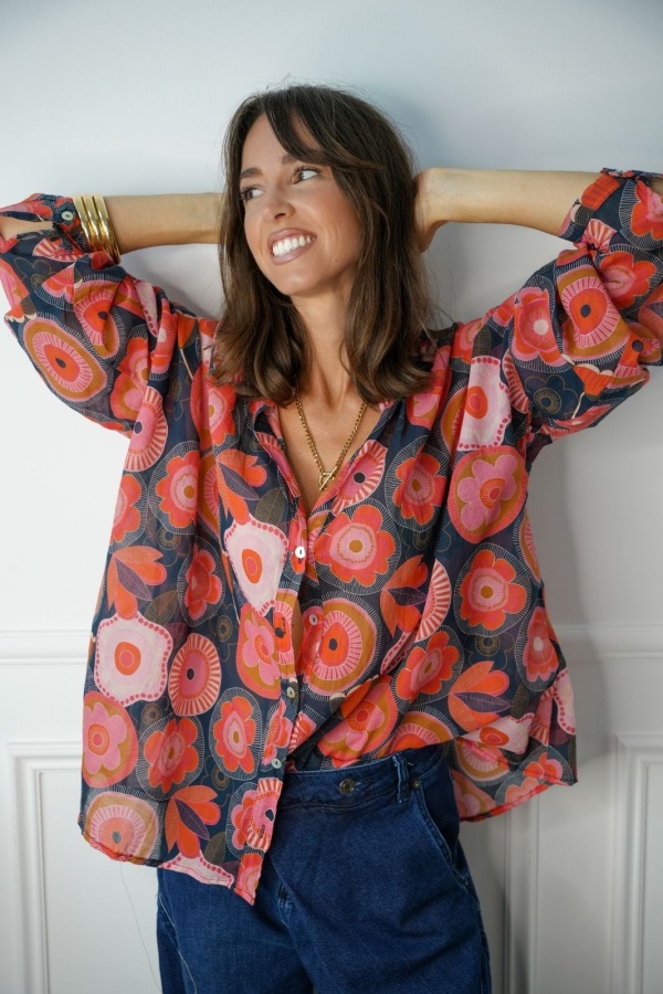 Blouse Cameron Marine Bandiats CAMERON BANDITAS - 1 | Benvenuto 2