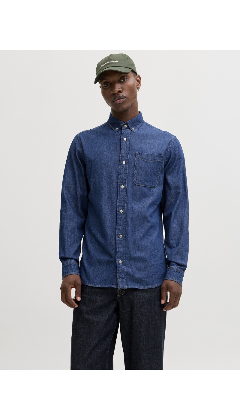 CHEMISES ML BLUE DENIM PER Jack&Jones - 3 | TOP