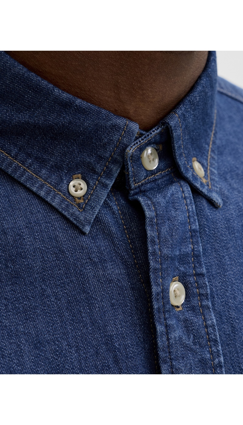 CHEMISES ML BLUE DENIM PER Jack&Jones - 5 | TOP