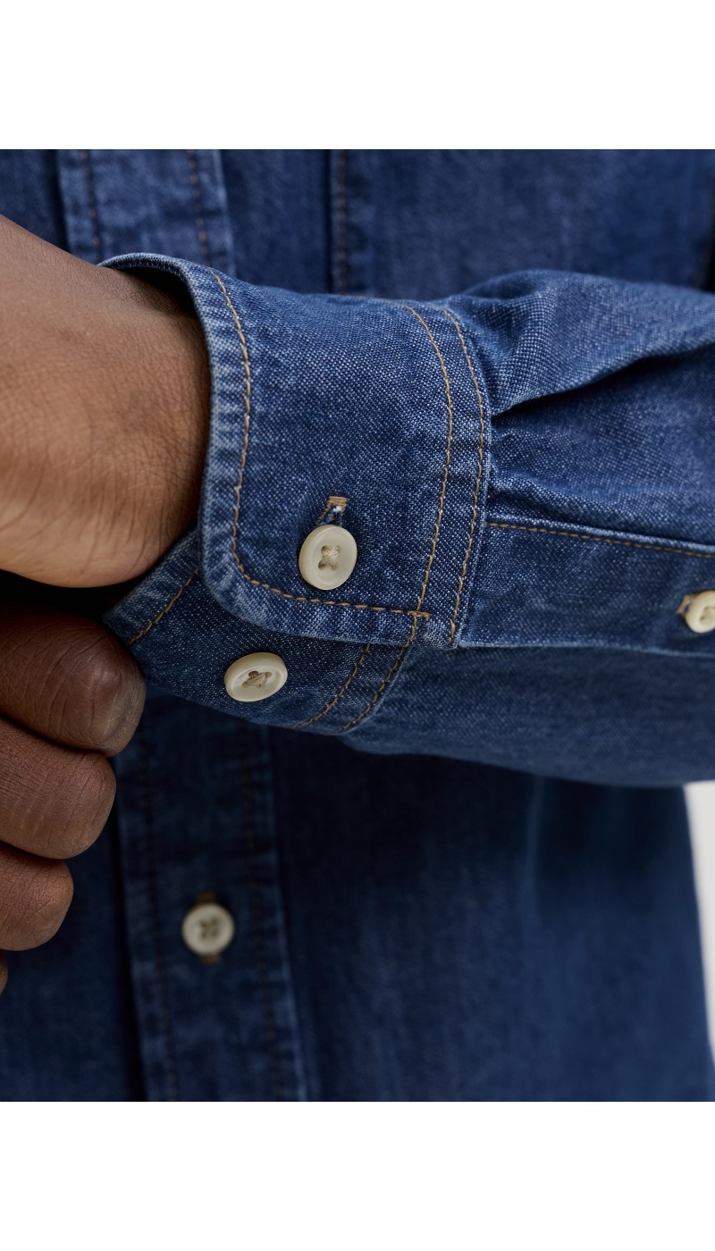 CHEMISES ML BLUE DENIM PER Jack&Jones - 6 | TOP