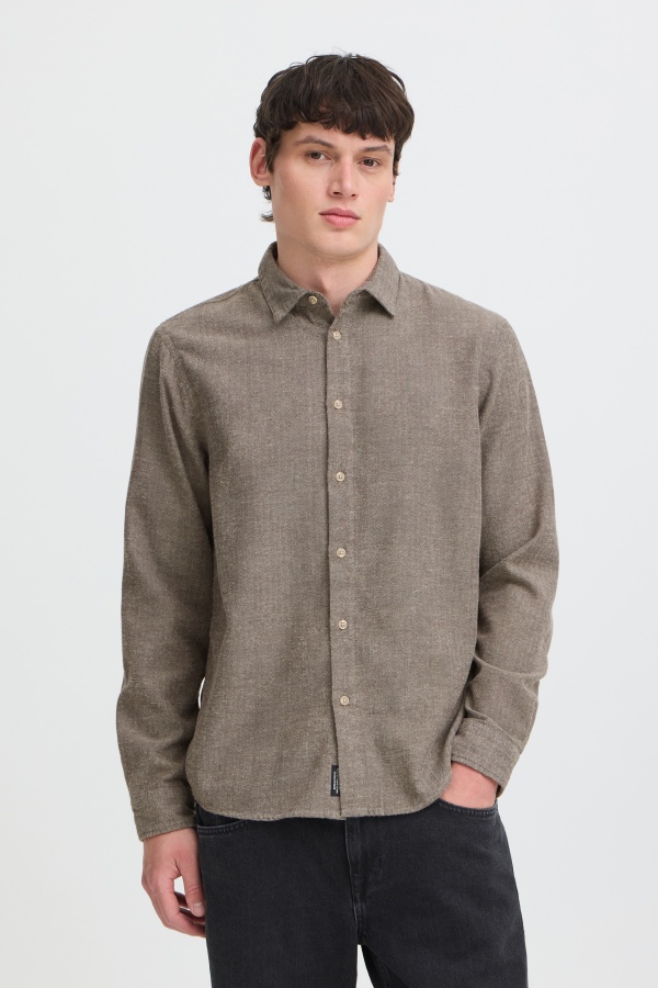 Chemise Chevron Marron BHCOBRA BLEND - 1 | HAUTS 2