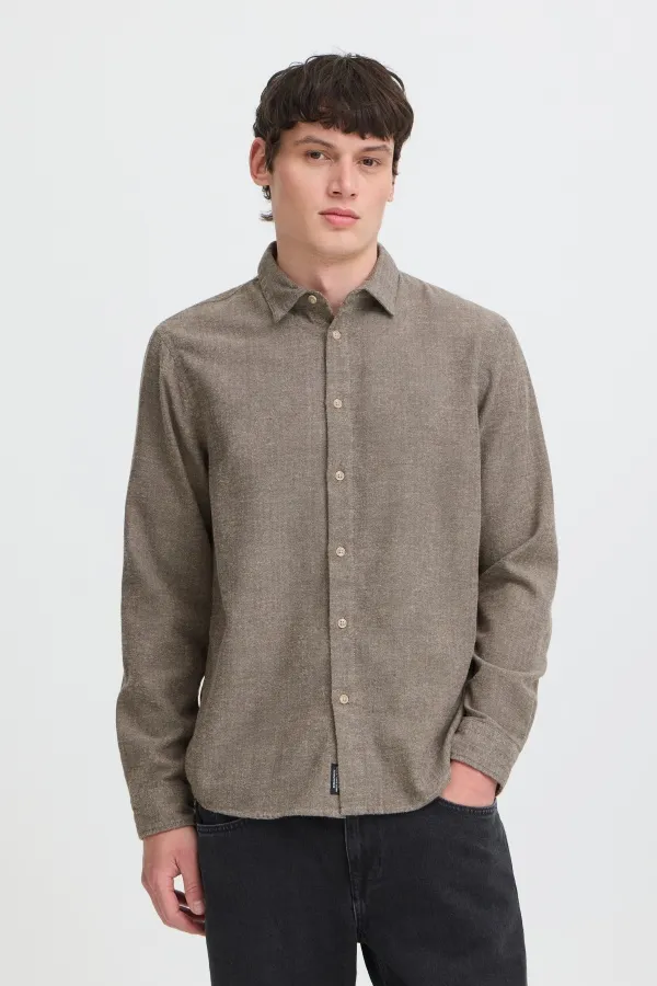 Chemise Chevron Marron BHCOBRA BLEND - 1 | HAUTS 2