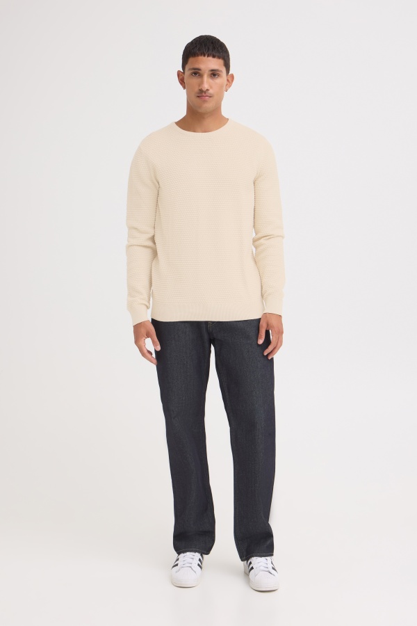 Pull Gaufré Ecru BHREDHILL BLEND - 1 | HAUTS