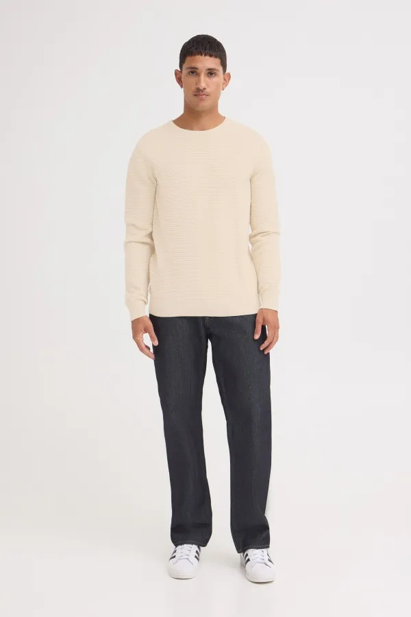 Pull Gaufré Ecru BHREDHILL BLEND - 1 | HAUTS