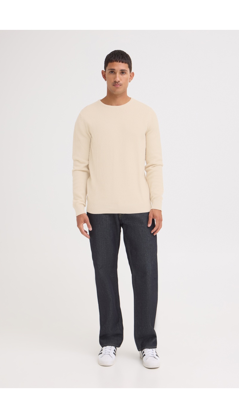 Pull Gaufré Ecru BHREDHILL BLEND - 1 | HAUTS