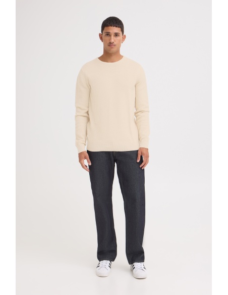 Pull Gaufré Ecru BHREDHILL BLEND - 1 | HAUTS