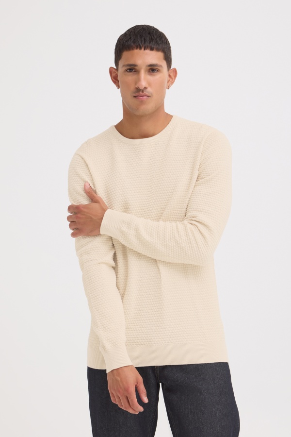 Pull Gaufré Ecru BHREDHILL BLEND - 1 | HAUTS 2