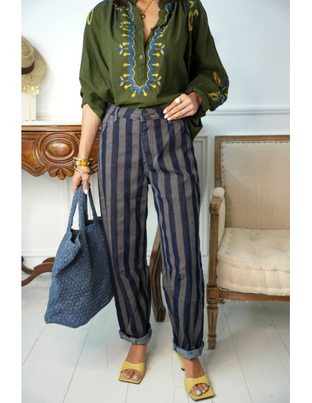 Pantalon Rayé AMINA Noho - 3 | DONNE