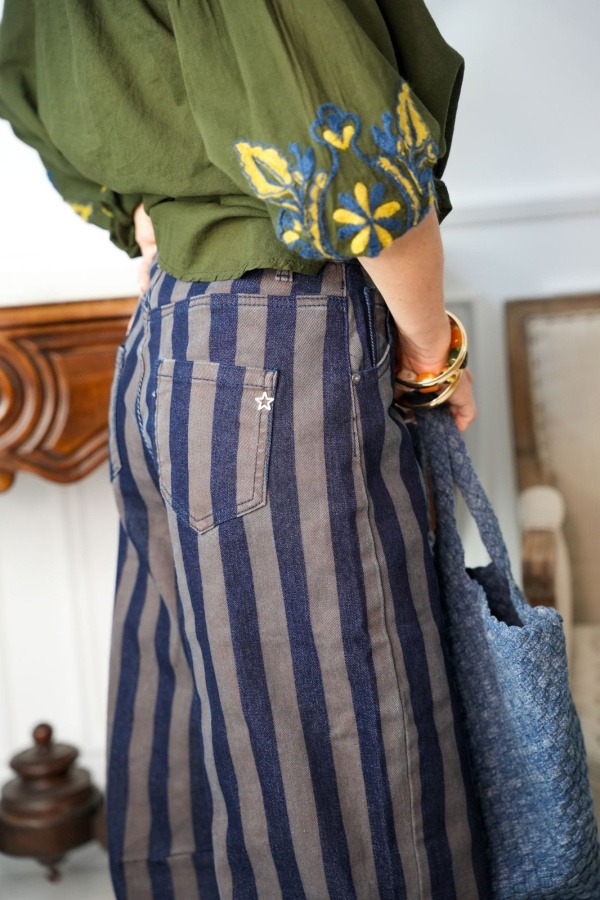 Pantalon Rayé AMINA Noho - 1 | FEMMES 2