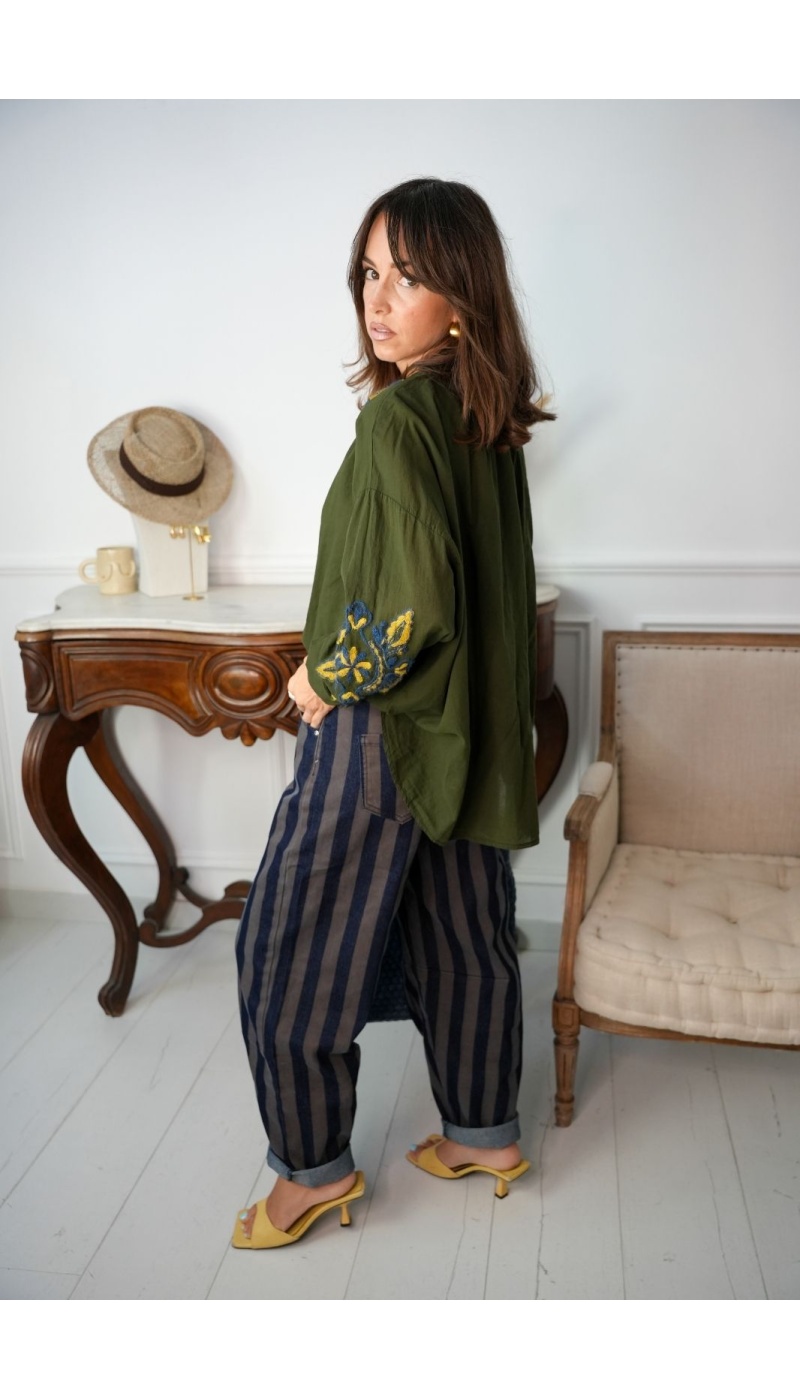Pantalon Rayé AMINA Noho - 5 | FEMMES
