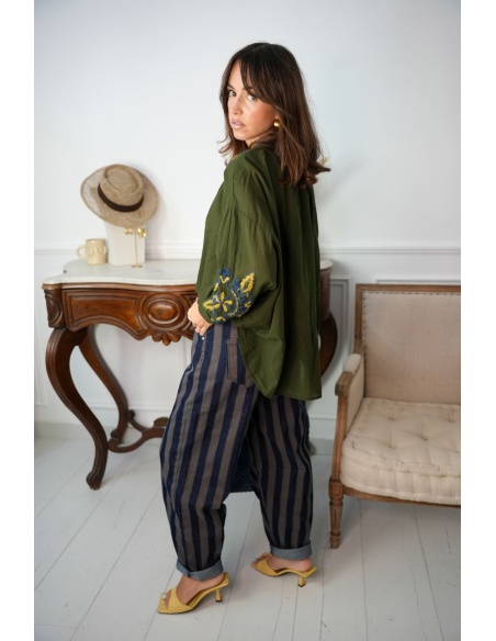 Pantalon Rayé AMINA Noho - 5 | FEMMES