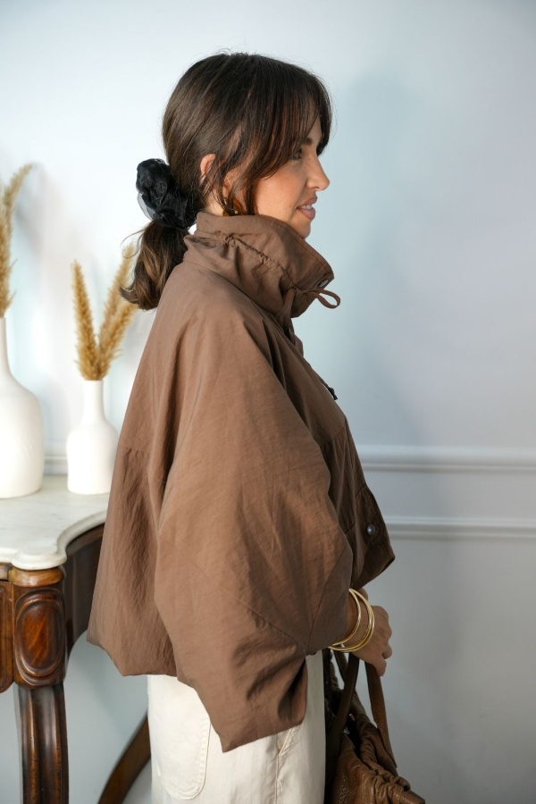 Veste Bomber Léger Choco ELON Noho - 1 | Accueil