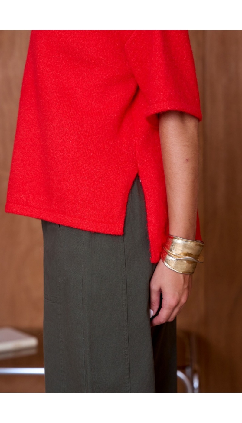 Pull Chiné Rouge NATACHA Noho - 4 | Bienvenido