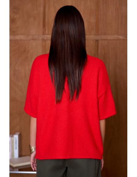 Pull Chiné Rouge NATACHA Noho - 6 | Accueil