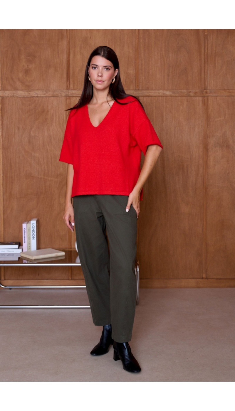 Pull Chiné Rouge NATACHA Noho - 8 | Accueil