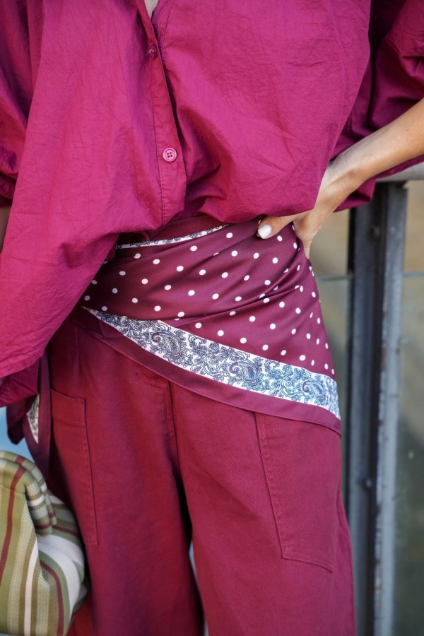 Foulard Imprimé Bandana Rouge ANZIO Noho - 1 | Accueil