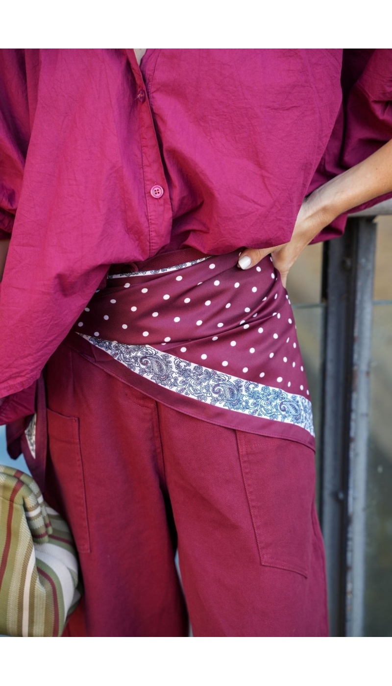 Foulard Imprimé Bandana Rouge ANZIO Noho - 1 | Accueil