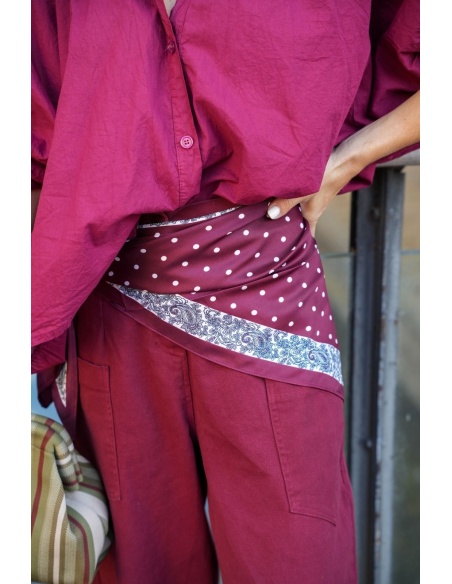 Foulard Imprimé Bandana Rouge ANZIO Noho - 1 | Accueil