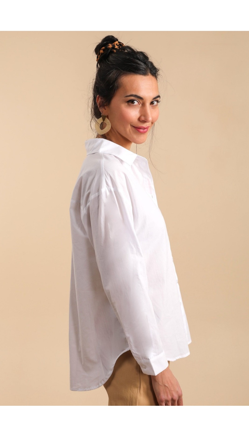 Chemise Amour Blanc RITA Noho - 6 | Accueil