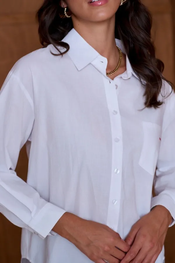 Chemise Amour Blanc RITA Noho - 1 | Accueil